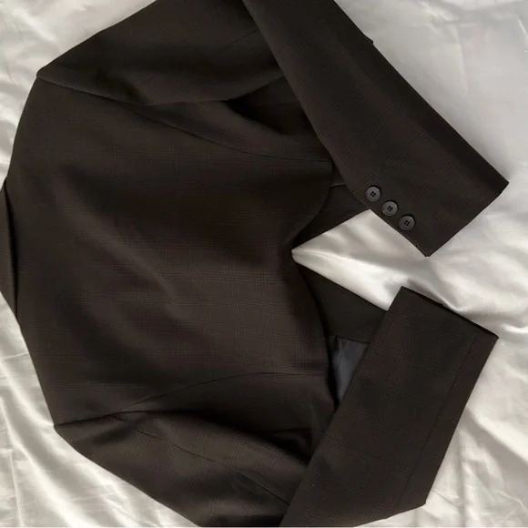 Zara Dark Brown Women's Blazer - Picture 6 of 6